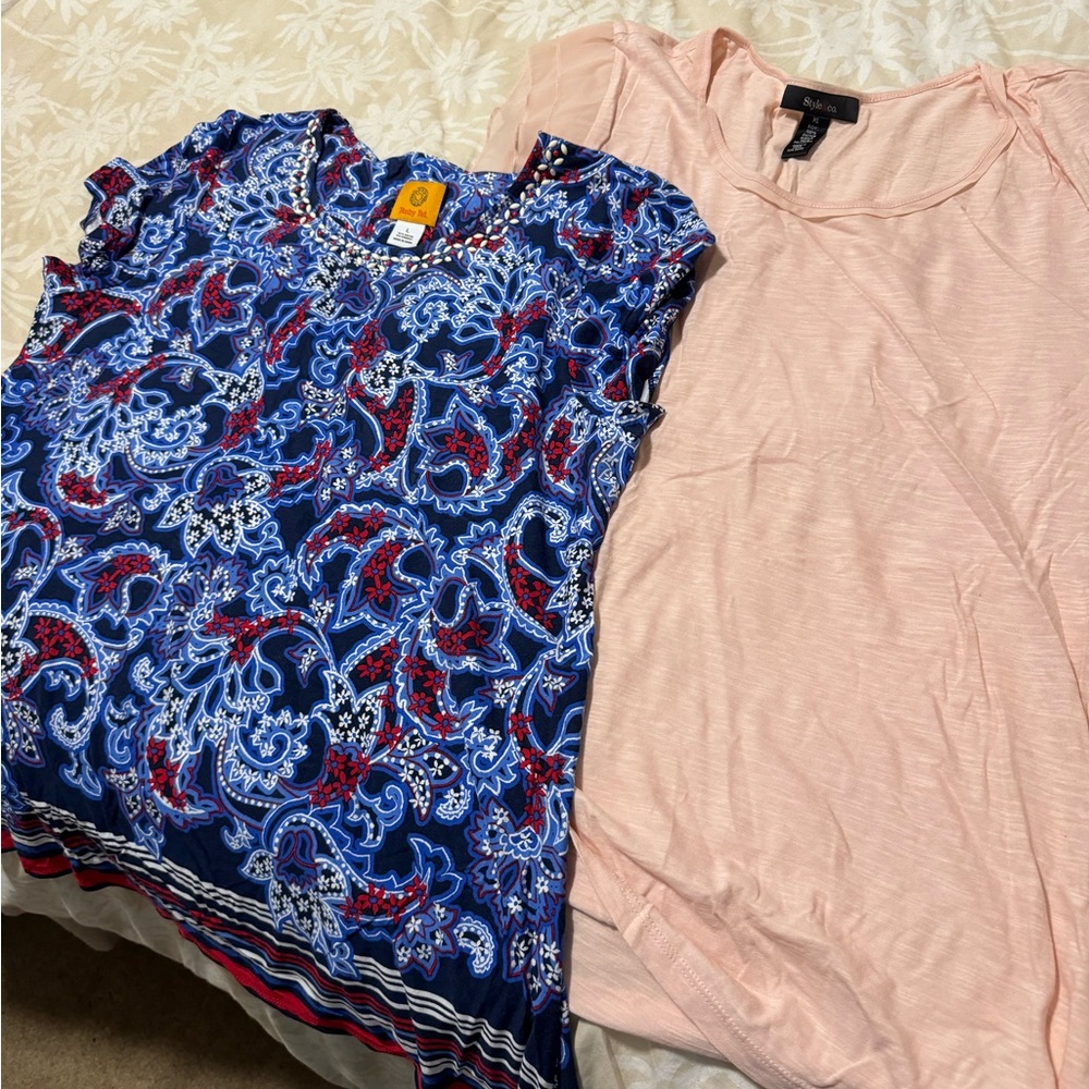 Bundle two women’s summer tops.  Wore twice